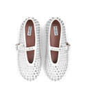 ALAÏ WHITE STUDS BALLET FLATS
