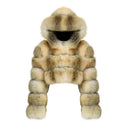 CROPPED HOODED COAT GOLDEN ISLAND