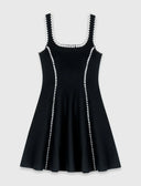 MAJE DRESS SET BLACK LINES