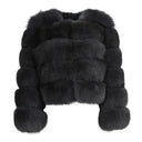 BUBBLE CROPPED COAT BLACK