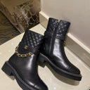 GOLD CHAIN BOOTS