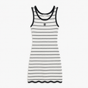 C WHITE STRIPED DRESS