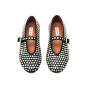 ALAÏ BLACK STUDS BALLET FLATS