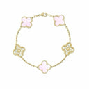PINK WITH GOLD BRACELET