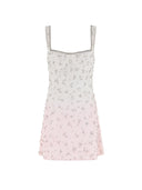 WHITE PINK FADE DRESS