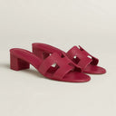 H OASIS HEELED SANDALS MAGENTA
