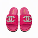 HOT PINK BLING SANDALS