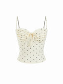 WHITE POLKA DOT TOP