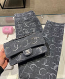 GREY SEQUIN JEANS