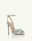 AQUA TEQUILA HEELS BLUE GREEN