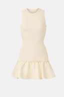SANDRA SHORT KNIT DRESS BEIGE
