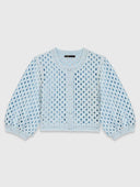 MAJE DRESS SET CROCHET BLUE