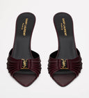 BORDEAUX LEATHER HEELS