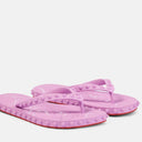 RED BOTTOM FLIP FLOPS PINK