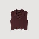 SANDRA KNIT TOP BROWN