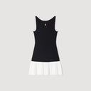 SANDRA TWO TONE DRESS BLACK