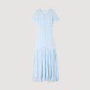 SANDRA BEADED KNIT MAXI DRESS BLUE