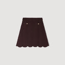 SANDRA KNIT SKIRT BROWN