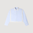SANDRA LACE DETAIL SHIRT BLUE