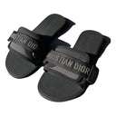 BLACK STRAP SANDALS