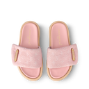 PILLOW MULES DENIM PINK