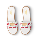 WHITE CHERRY SANDALS