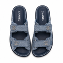 DENIM STRAP SANDALS