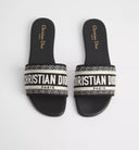 CHRISTY SANDALS BLACK AND WHITE