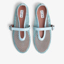 ALAÏ BLUE FISHNET BALLET FLATS