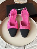 HOT PINK SLINGBACK FLATS