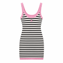 C PINK STRIPED DRESS