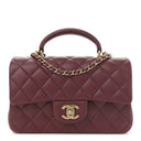 TOP HANDLE MAROON BAG