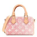 PINK MINI DENIM DUFFLE BAG