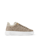 BEIGE FUR TRAINERS