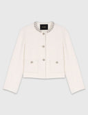 MAJE TWEED PEARL JACKET